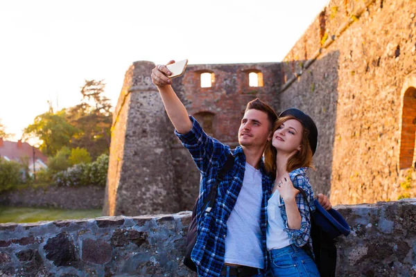 Romantiska fotosession av slott i Europa — Stockfoto