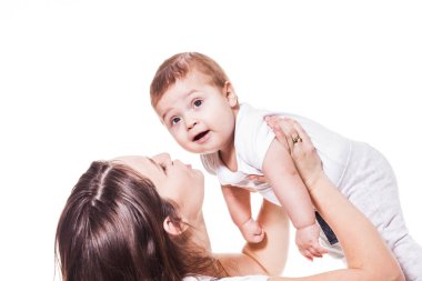çok güzel anne ve bebek