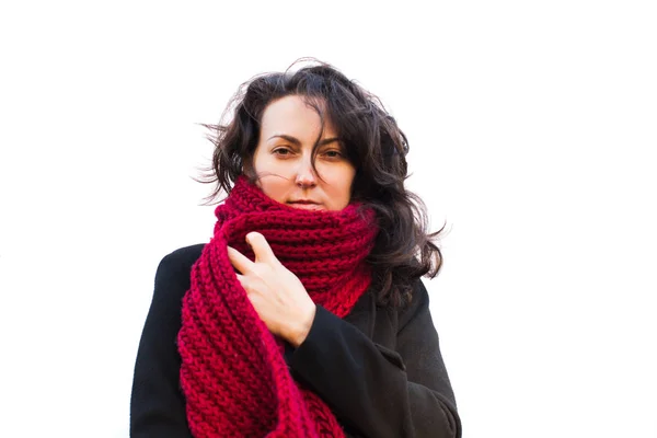 Woman dressed in winter clothes — Stock Photo, Image