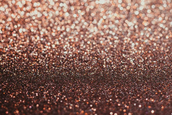 Brown glitter vintage lights background, defocused light — Stock Photo, Image