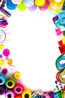 Diy zanaat öğeleriüst görünüm çerçevesi düzenleme