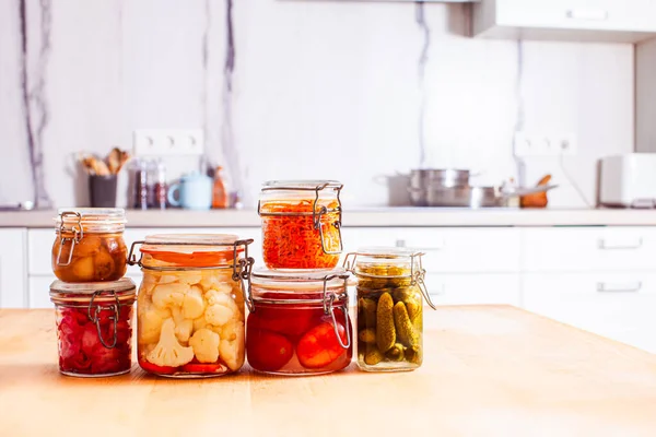 The delicious pickled vegetables for real gourmets — Stock Photo, Image