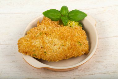 Susam ve haşlanmış sebzeler ile tavuk