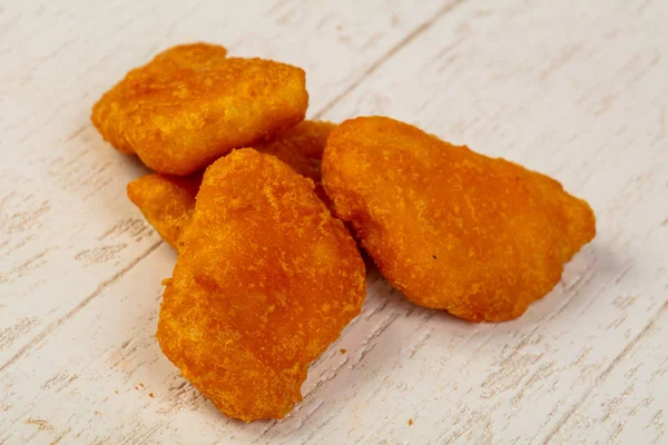 Nuggets Frango Dourado Crocante Saboroso — Fotografia de Stock