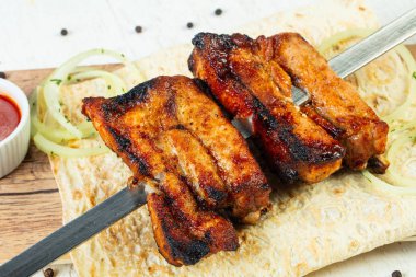 ızgara domuz biftek