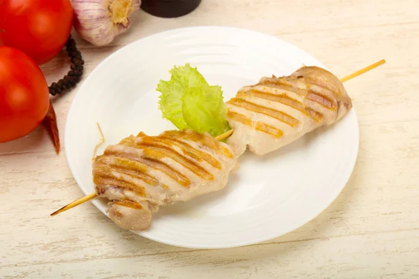 Grilled Chicken Boneless Thighs — Stock Photo, Image