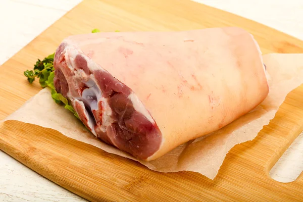 Raw Fat Pork Knee Ready Cooking — Stock Photo, Image