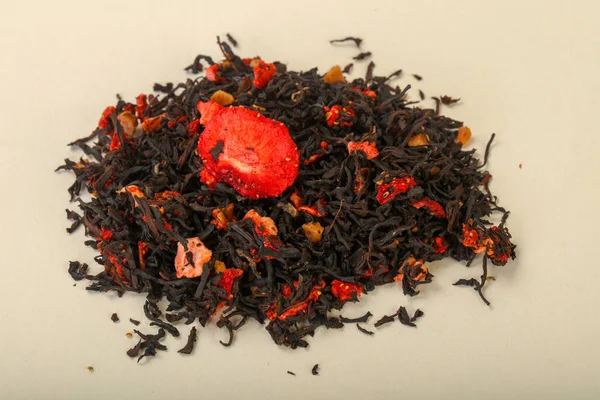 Aroma tea heap with fruits, berries and herbs