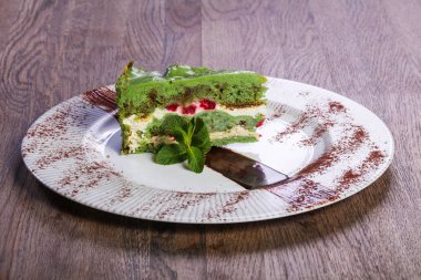 Hizmet çilek nane ile pasta