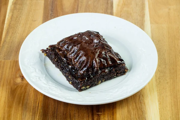 Dulce Deleite Baklava Con Nueces —  Fotos de Stock