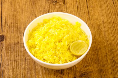 Hint geleneksel mutfak - kireç ile sarı pirinç