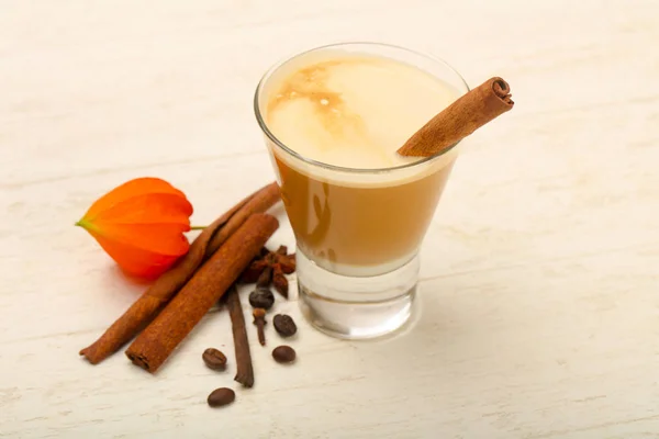Caffè Caldo Con Latte — Foto Stock