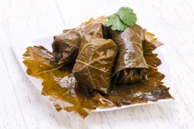 Beyaz geleneksel dolma etli