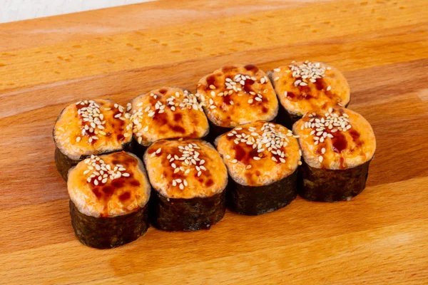 Pieczone Roll Sezamu Ryb — Zdjęcie stockowe