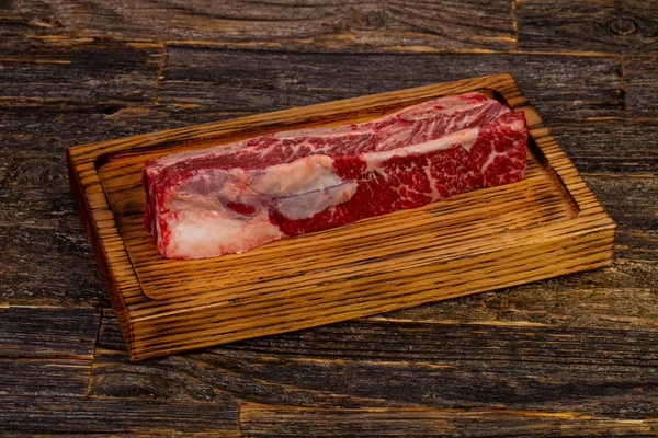 Raw Nötstek Revbenen Black Angus — Stockfoto