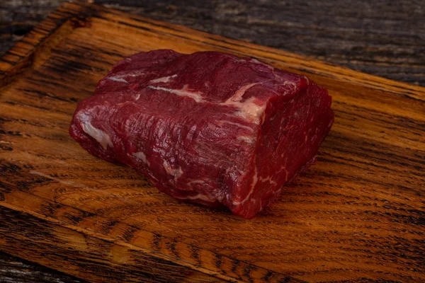 Raw Beef Steak Fillet Black Angus — Stock Photo, Image