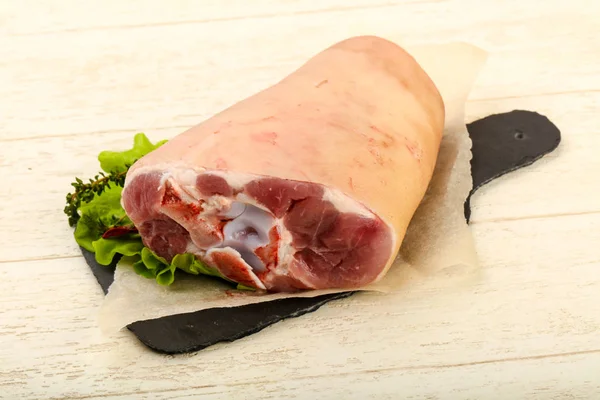 Raw Fat Pork Knee Ready Cooking — Stock Photo, Image