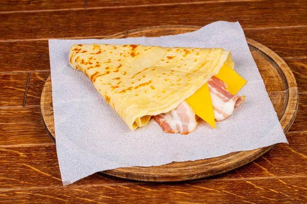 Omeleta Slaninou Sýrem — Stock fotografie