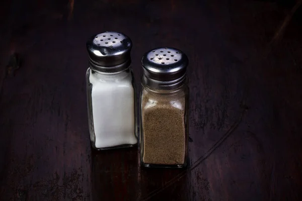 Salt Pepper Trebakgrunn – stockfoto