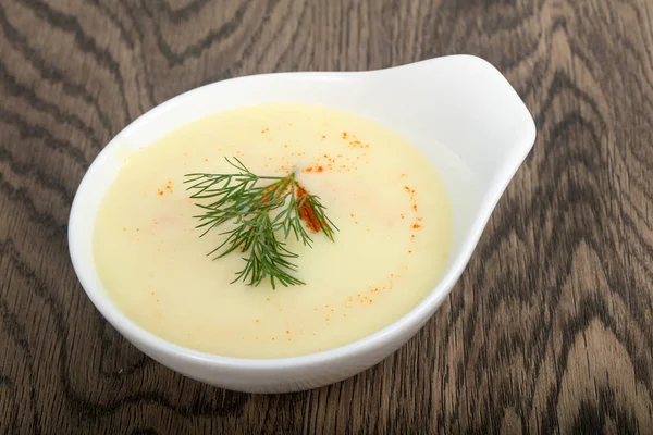 Käsesuppe Mit Gewürzen — Stockfoto