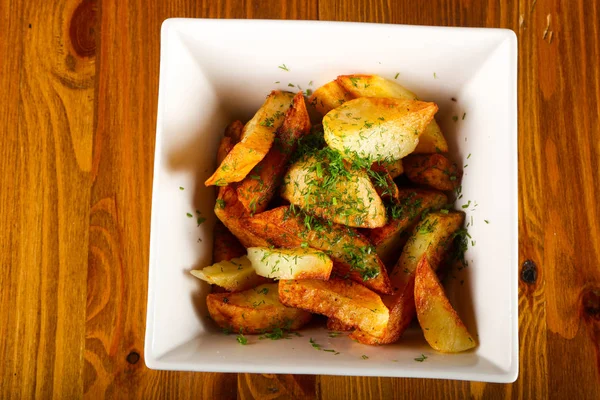 Batata Frita Com Endro — Fotografia de Stock