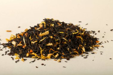 Aroma çay yığın meyve, meyveler ve otlar ile