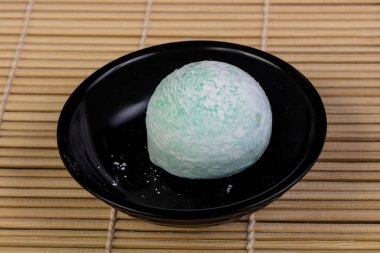 Lezzetli yeşil çay daifuku çöl 