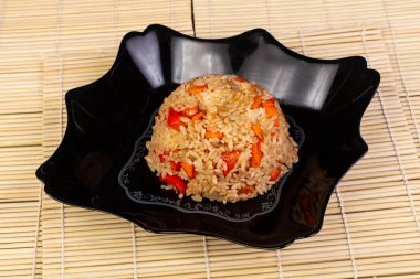 Tyahan sebze ile lezzetli tabak