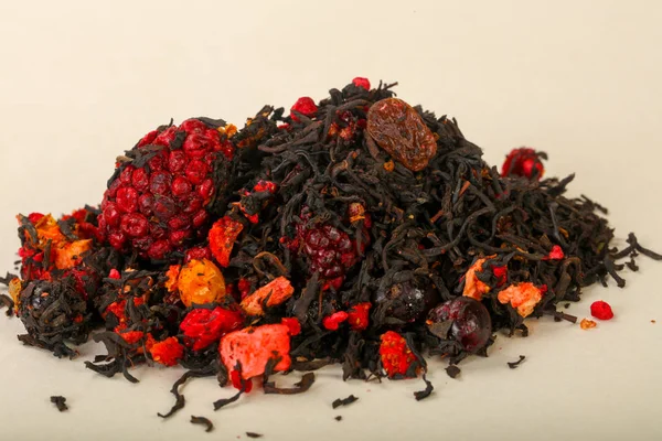 Aroma Teehaufen Mit Früchten Beeren Und Kräutern — Stockfoto