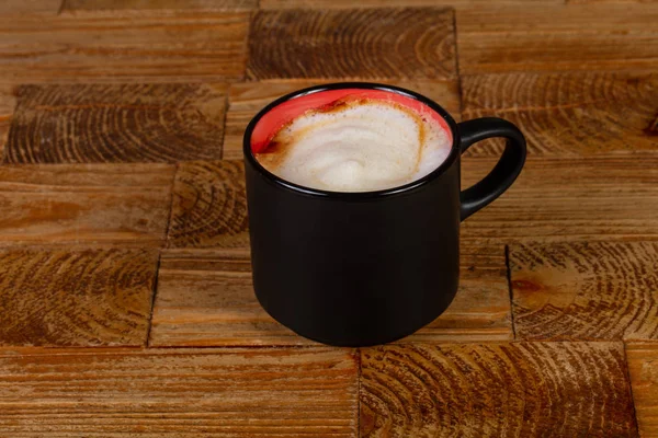 Leckere Tasse Latte Mit Schaum — Stockfoto