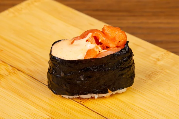 Salmon Lezat Sushi Roll — Stok Foto