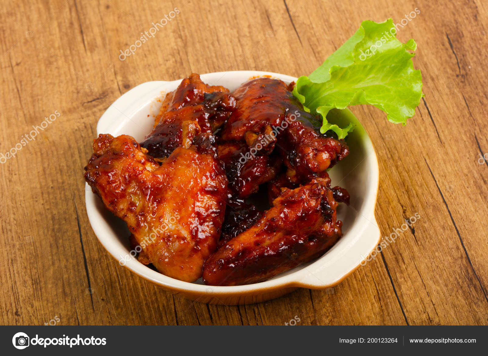 Chicken Wings Teriyaki Sauce — Stock Photo © AndreySt 200123264