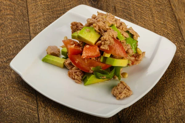 Ensalada Atún Aguacate Con Semillas Sésamo —  Fotos de Stock