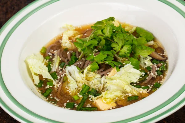 Sopa Legumes Deliciosos Com Macarrão — Fotografia de Stock