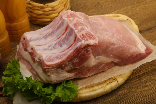 Сырое Мясо Свинины Выпечки — стоковое фото
