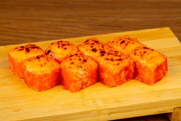 Saboroso Frito Califórnia Rolos Sushi — Fotografia de Stock