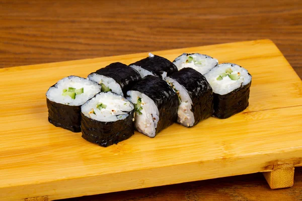Lezat Krim Sushi Roll Set — Stok Foto