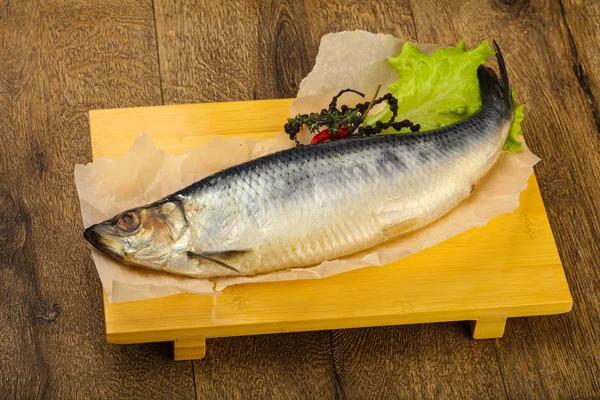 Peixe Arenque Salgado Com Pimenta Especiarias — Fotografia de Stock
