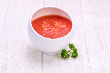Tasty Horseradish sauce in the bowl clipart