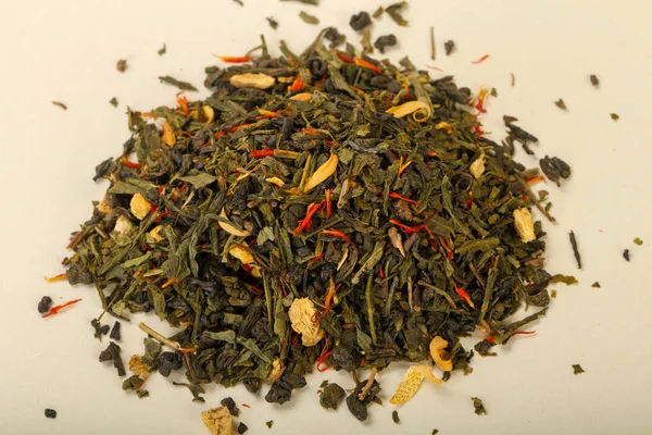 Aroma çay yığın meyve, meyveler ve otlar ile