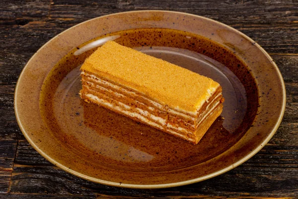 Delikater Honig Mehrschichtiger Kuchen — Stockfoto