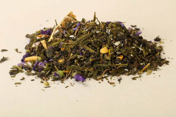 Aroma Tea Heap Gyümölcsök Bogyós Gyümölcsök Gyógynövények — Stock Fotó