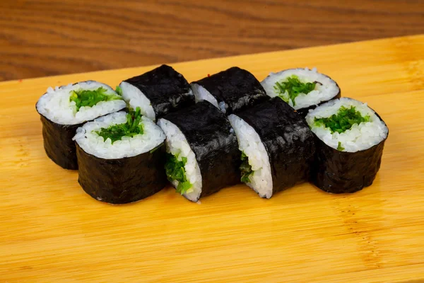 Delicious Chuka Sushi Roll Set — Stock Photo, Image