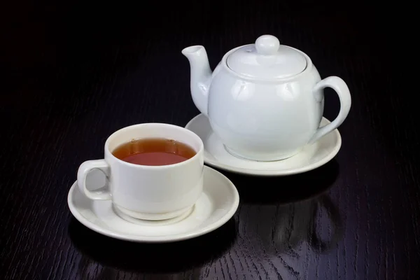 Hot Cup Black Tea — Stock Photo, Image