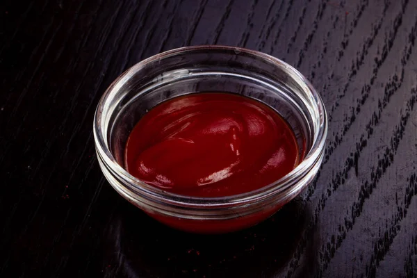Cuenco Ketchup Rojo Salado — Foto de Stock