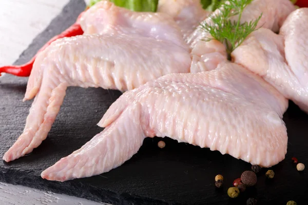 Raw Chicken Wings Cooking — Stock Photo, Image