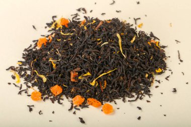 Aroma çay yığın meyve, meyveler ve otlar ile