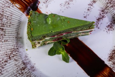 Hizmet çilek nane ile pasta