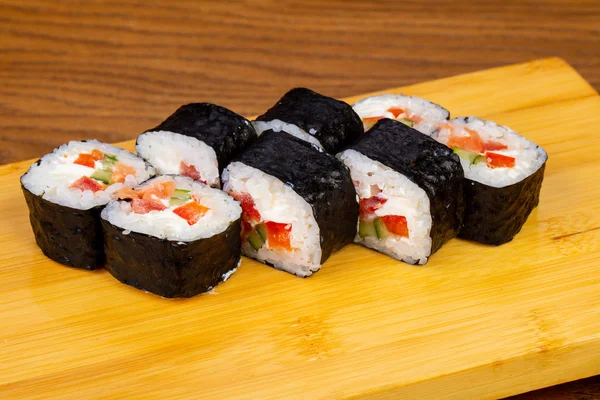 Delicious Vegetable Rolls Cream Cheese — Stock Photo, Image