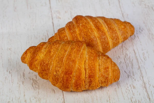 Delicioso Croissant Francês Cozido Forno Tradicional — Fotografia de Stock